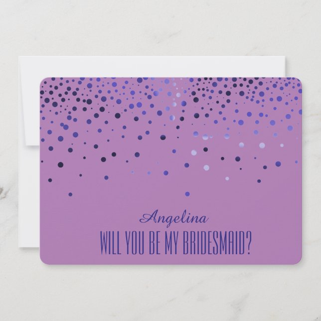 Invitación ¿Quieres ser mi dama de honor? (Anverso)