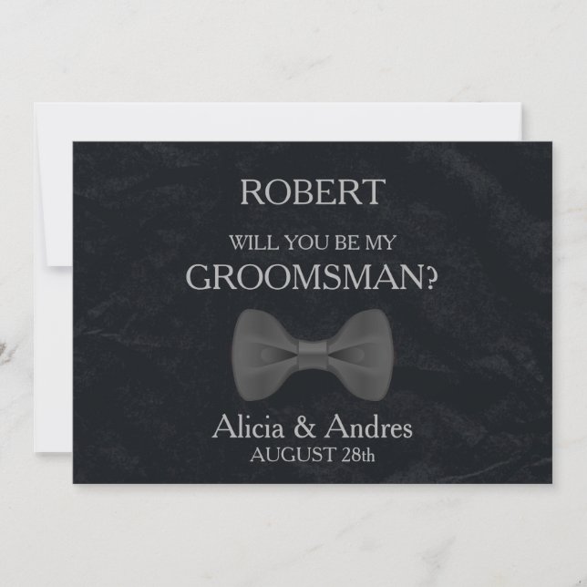 Invitación ¿Quieres ser mi padrino de bodas? (Anverso)