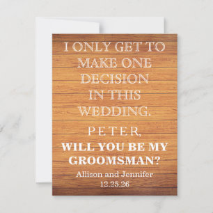 Invitación ¿Quieres ser mi padrino? Personalizado