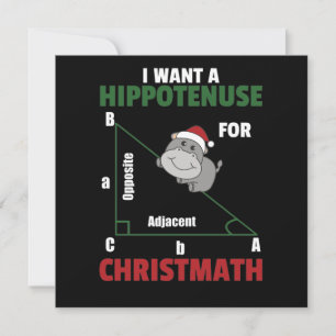 Invitación Quiero un hipopótamo para Navidad Hipopótamos lind