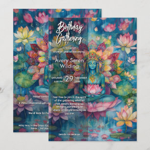 Invitación Quiet Becoming   Diseño Flor de Loto