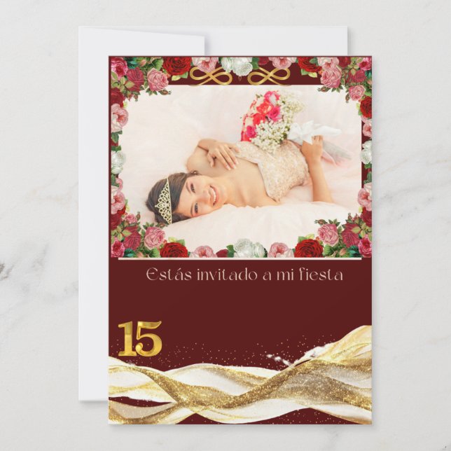 Invitación Quince anosInvitation (Anverso)