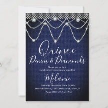 Quince Denim Diamantes Gema Perlas 