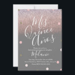 Invitación Quiñce Faux Purpurina Dots Gold Pink Cumpleaños<br><div class="desc">Ver invitaciones con patrones y puntos Purpurinas falsos</div>