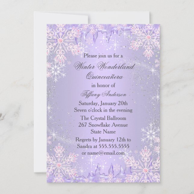 Invitación Quinceanera (Anverso)
