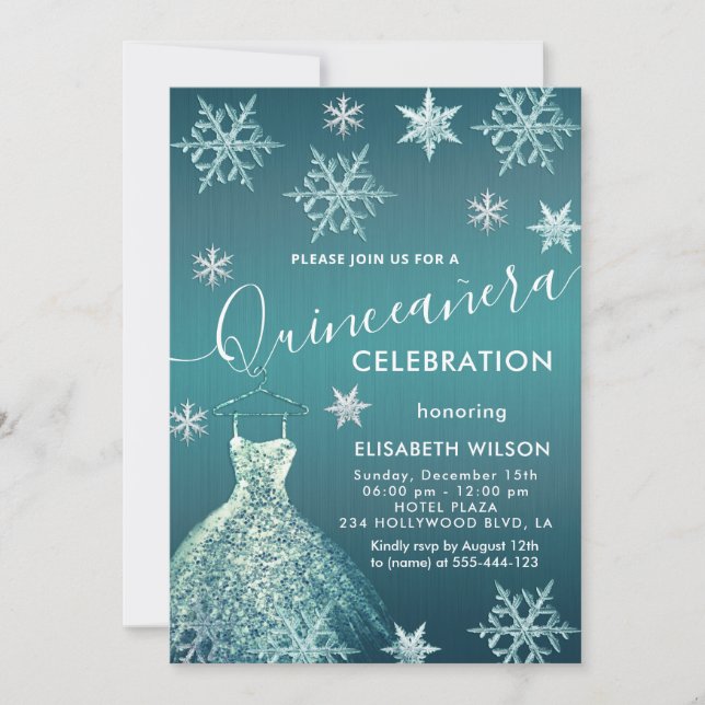 Invitación Quinceañera (Anverso)