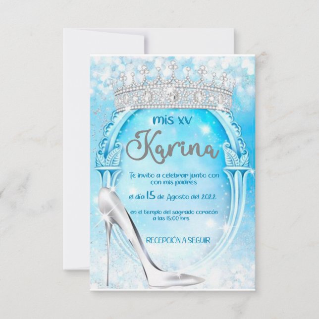INVITACIÓN QUINCEAÑERA (Anverso)