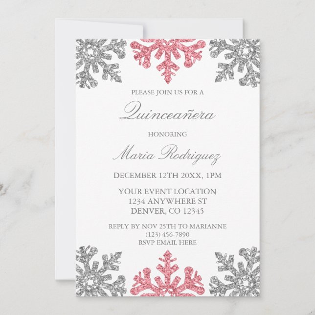 Invitación Quinceanera (Anverso)