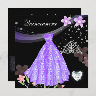 Invitación Quinceanera 15ª fiesta de cumpleaños