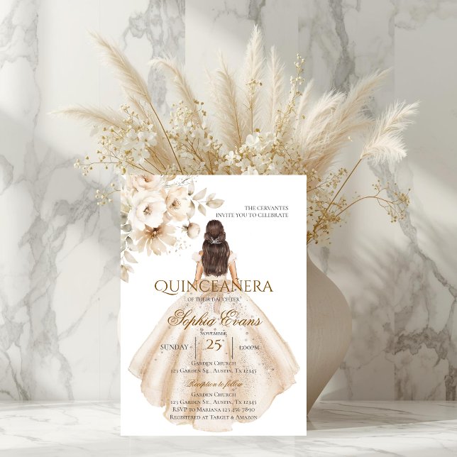 Invitación Quinceañera Boho (Subido por el creador)
