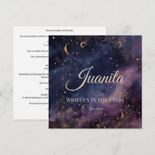 Invitación Quinceañera Celestial, costumbre
