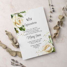 Invitación Quinceanera Crown Spanish Fiesta