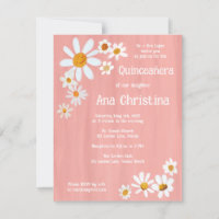 Quinceañera Cute Daisy Bouquet Personalizado pinta