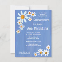 Quinceañera Daisy Bouquet Personalizado pintado a