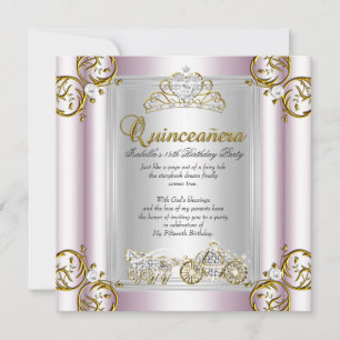 Invitación Quinceañera de Cuento de Hadas Cumpleaños 15 Suave