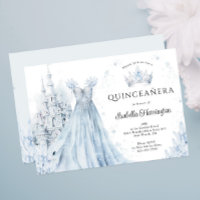 Invitación Quinceanera de invierno de la princesa