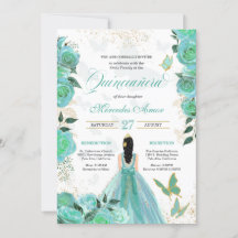 Quinceanera De La Mariposa De Los Rosas Azules Tur