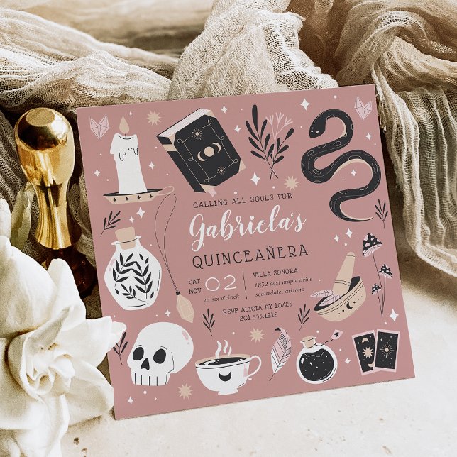 Invitación Quinceanera de la melodía de cristal místico (Subido por el creador)