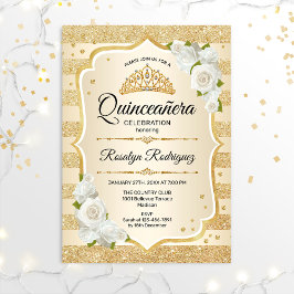 Invitación Quinceanera de oro