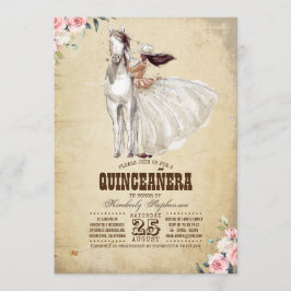 Invitación Quinceañera del Oeste - 15º cumpleaños