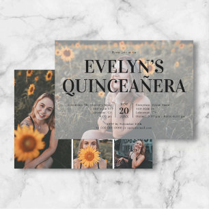 Invitación Quinceanera Elegant 5 Foto