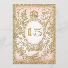 Invitación Quinceañera en el tiempo: Princesa invitada 3