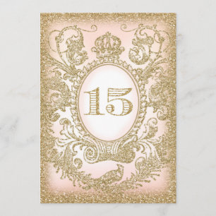 Invitación Quinceañera en el tiempo: Princesa invitada 3
