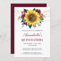 Quinceanera Floral Sunflower Lights Fiesta
