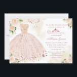Invitación Quinceanera Guata de Rubor rosa bilingü<br><div class="desc">Invitación Quinceanera Guata de Rubor rosa bilingüe</div>
