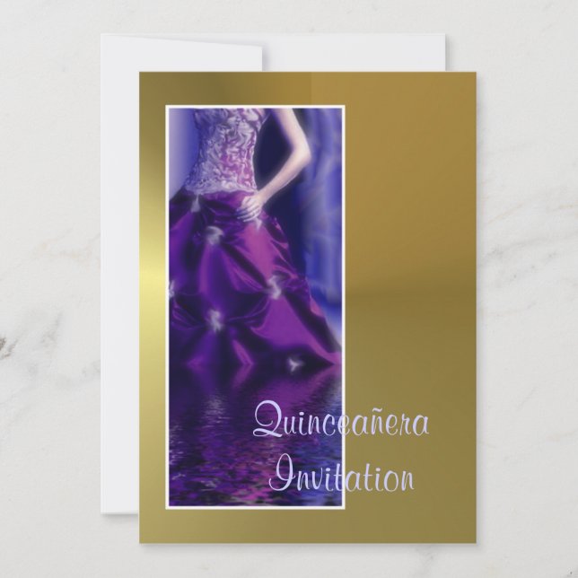 Invitación Quinceañera Invitación Quinceanera (Anverso)