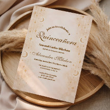 Quinceañera Luna y Estrellas Atemporales