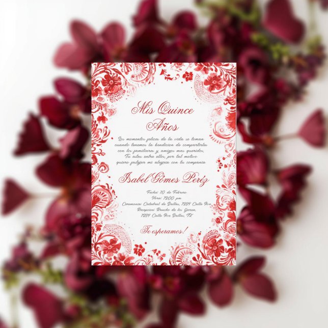 Invitación Quinceañera Mexicana (Subido por el creador)