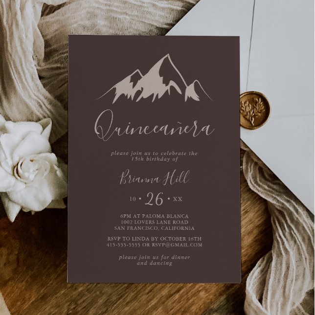 Invitación Quinceañera Minimalista (Subido por el creador)