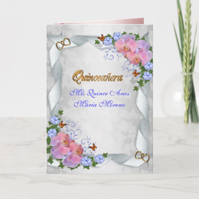 Invitación Quinceanera Mis Quince Anos 15 (Anverso)