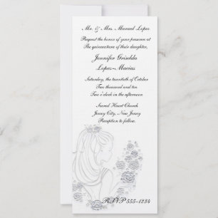 Invitación Quinceanera o dulce fiesta de cumpleaño