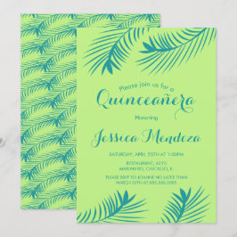 Invitación Quinceañera Palma de Lima Dulces 16