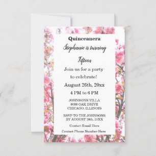 Invitación Quinceanera Quince cumpleaños