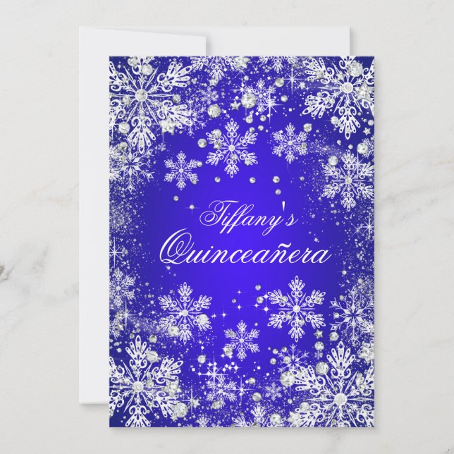 Invitación Quinceanera Quonderland (Anverso)