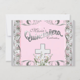 Invitación Quinceanera religiosa