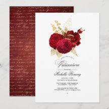 Quinceañera, Rosa de cosecha roja y dorada