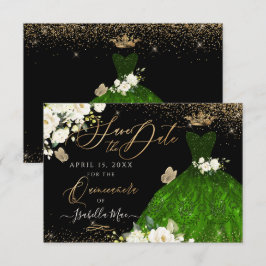 Invitación Quinceanera salva la fiesta que el Purpurina de Bu