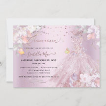 Quinceañera Vestido de Purpurina Rosa Polvo con Ch