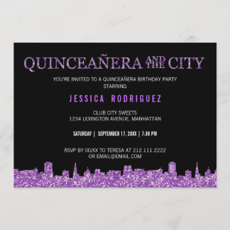 INVITACIÓN QUINCEAÑERA Y LA FIESTA DE NACIMIENTO DE LA CIUDAD