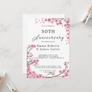 Invitación Quinientos Aniversario de los Románticos Peonies