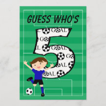 Quinto cumpleaños, Blue and Black Soccer Goal v2