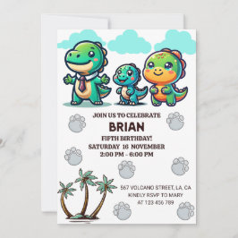 Invitación Quinto cumpleaños de Brian
