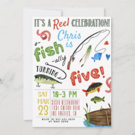 Invitación Quinto cumpleaños de pesca