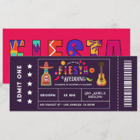 Quirky Boda al estilo de la entrada de Fiesta Mexi