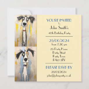 Invitación Quirky Dog Birthday Party