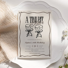 Invitación Quirky Espresso Martini A Tini bit Mayor Cumpleaño